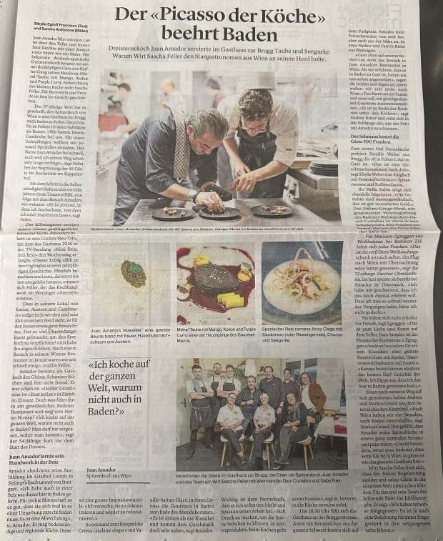 Bericht im Badener Tagblatt und Limmatwelle